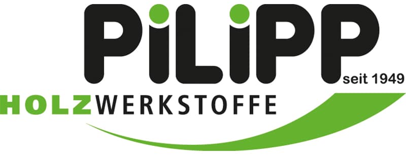 PILIPP Holzwerkstoffe Logo grün-schwarz